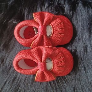 Red Baby Moccasins